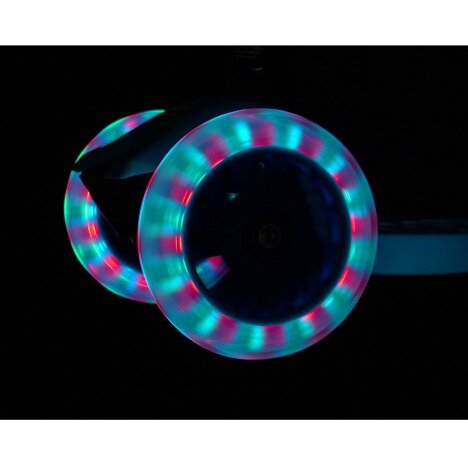 Trotineta cu 3 roti si luminite multicolore, mov